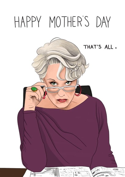 devilwearsprada prada Mothers Day Card 3314 created by Kasia Cards