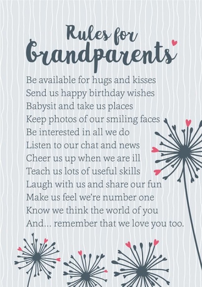 grandparents Male Just because Card 8680 created by Joanna Miller