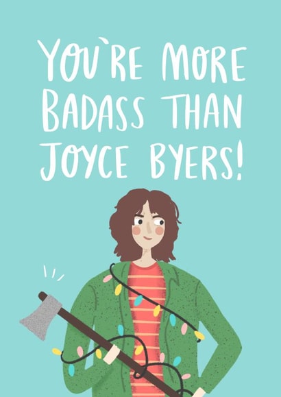 Joyce byers stranger things Love & Friendship Card 2174 created by Charly Clements