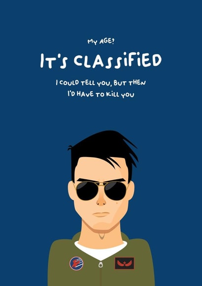 Top Gun Birthday Card created by PaperJam Print Co.
