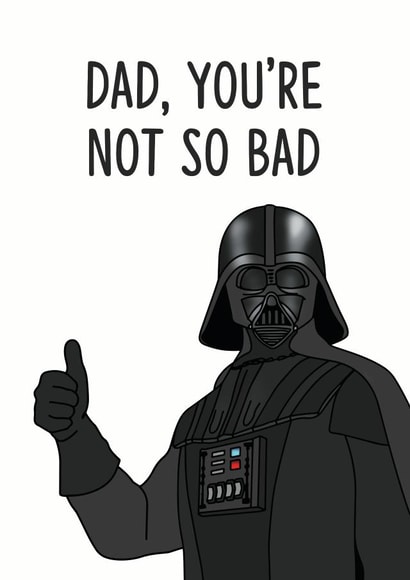 Darth vader film Father's Day Card 31810 created by Peabody Studio