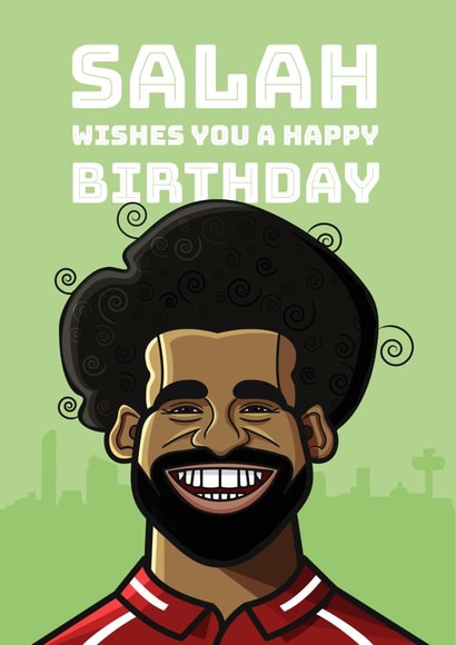mo salah Birthday Card 12001 created by Diverse Pixels