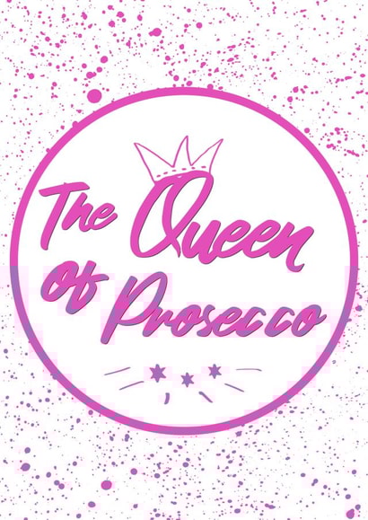 Prosecco Queen Card 28283 created by Tanja Riddell