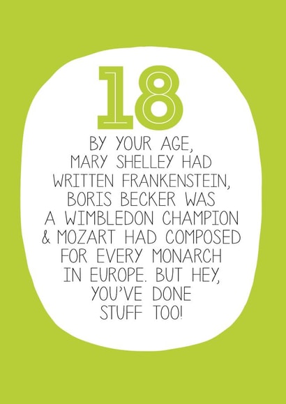 18th 18 Birthday Card 12989 created by Paper Plane