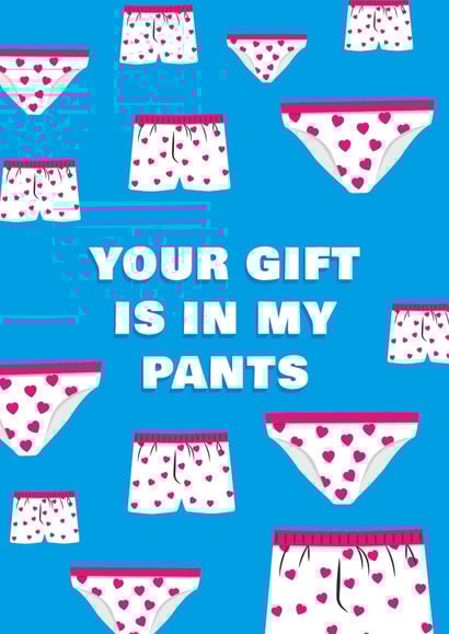 gift pants Birthday Card 13670 created by Bex Rocks