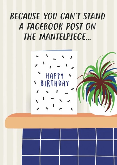 facebook post Birthday Card 12997 created by Paper Plane