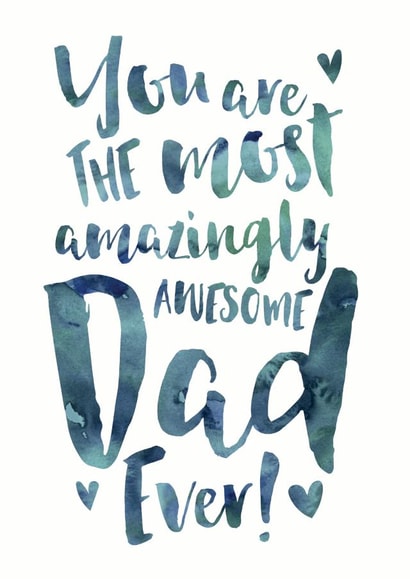 Amazingly Awesome Dad Father's Day or Birthday Card created by Dig The Earth