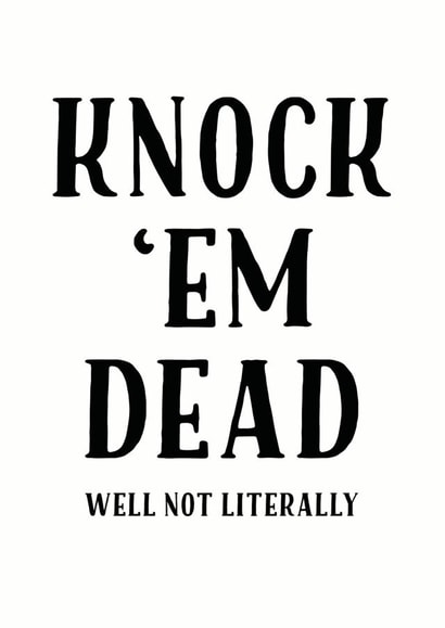 knock them Good Luck Card 35805 created by Tia Russell