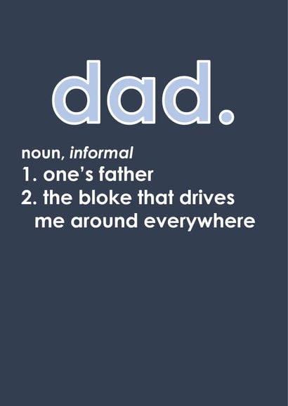 dad funny Father's Day Card 12929 created by madebyadam