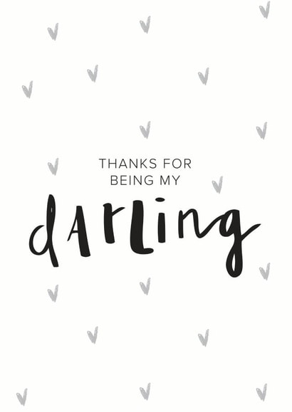 darling thanks Love & Friendship Card 4992 created by Art + Ace Studio