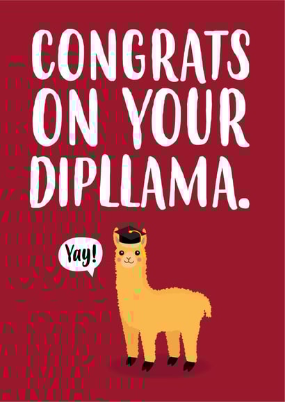 congratulations diploma Graduation Card 13737 created by Charli Tait Creative
