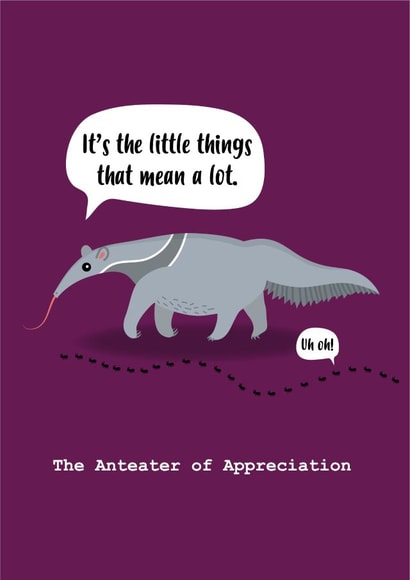 appreciation thank Just because Card 13739 created by Charli Tait Creative