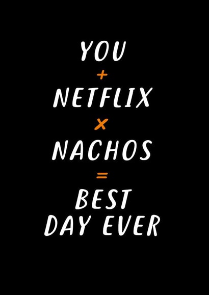 netflix nachos Anniversary Card 36289 created by Paper Plane