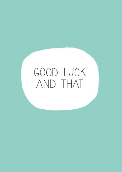good luck Good Luck Card 13004 created by Paper Plane