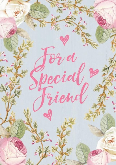 friend floral Love & Friendship Card 2434 created by Lucy Ledger