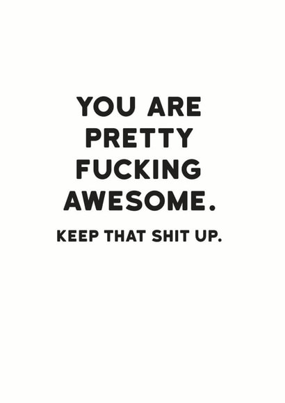 rude awesome Birthday Card 34161 created by Holy Flaps