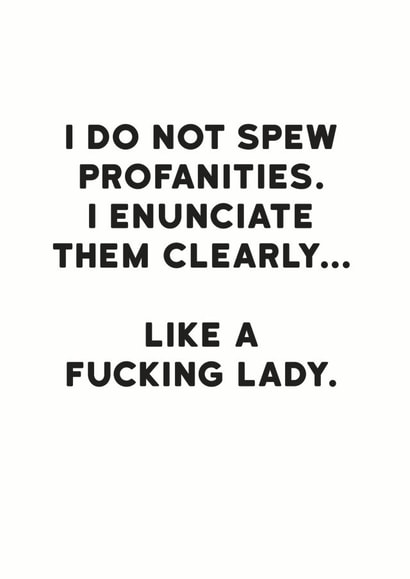 rude funny Just because Card 11900 created by Holy Flaps