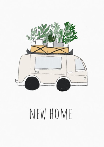 New Home Van with plants created by Tiny Steps