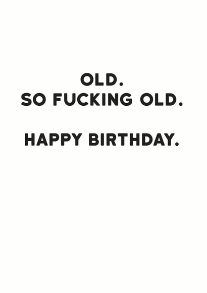 rude funny Birthday Card 11915 created by Holy Flaps