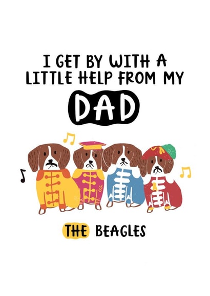 The Beagles Father's Day Card created by Abbie Imagine