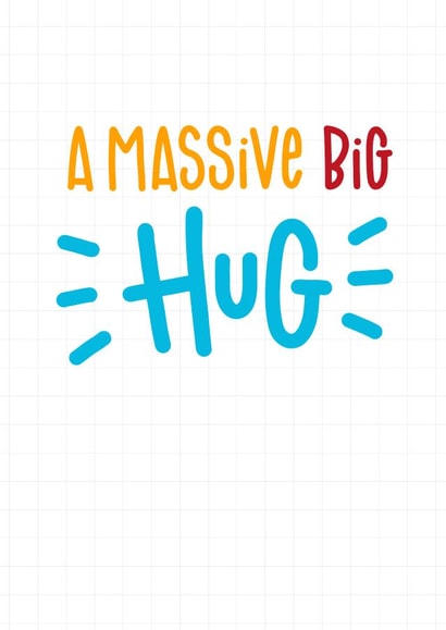 hug friend Just because Card 3851 created by Wink Design - Michelle Roberts