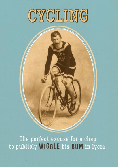 Cycling - Wiggle His Bum in Lycra created by Pink wink