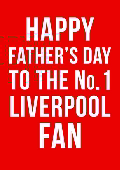 liverpool football Father's Day Card 11169 created by Offside Cards