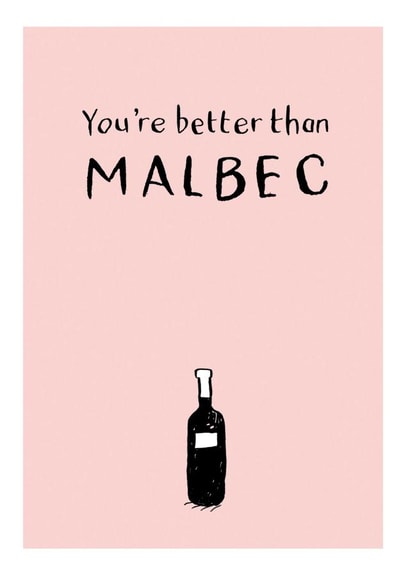 malbec alcohol Anniversary Card 35403 created by Have a Gander