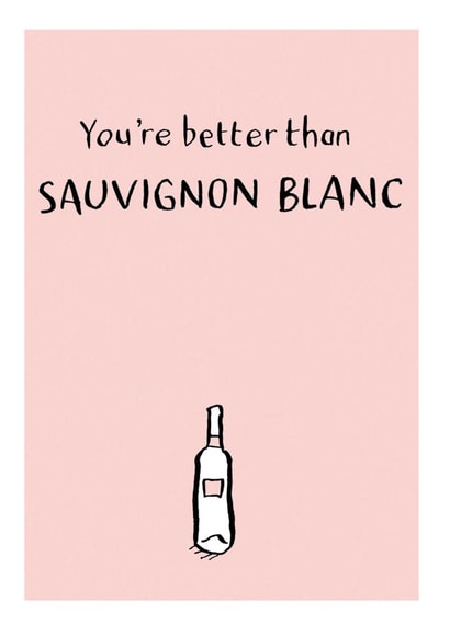 sauvignon alcohol Anniversary Card 35406 created by Have a Gander