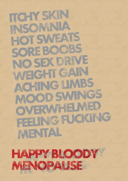 happy bloody Birthday Card 5606 created by Lizzie O'Grady