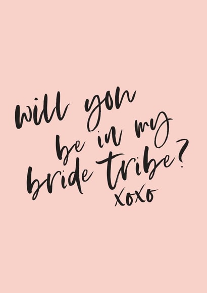 Bride tribe - wedding - pink created by Knockknockpennystudio