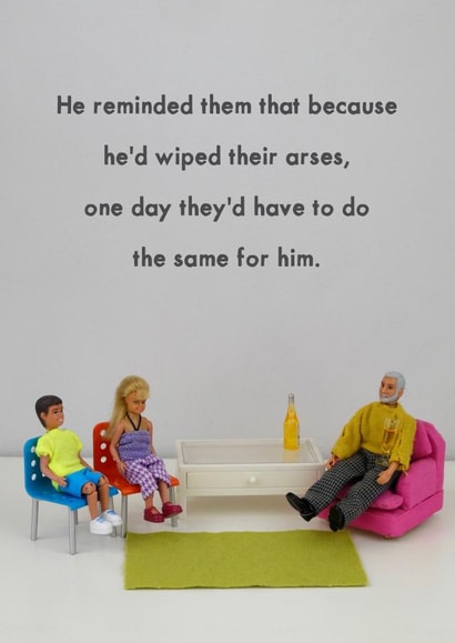 dad humour Father's Day Card 33840 created by Bold & Bright Cards