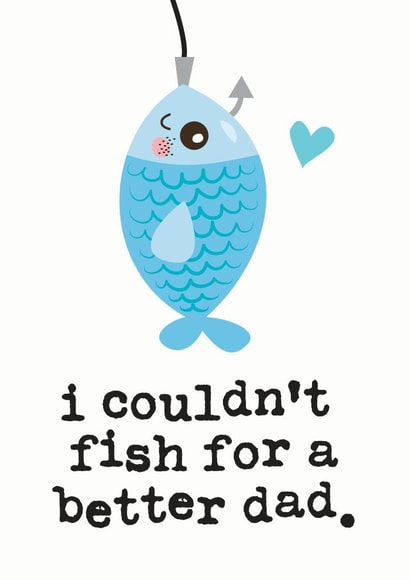 Fishing Father's Day card created by Mrs Best Paper Co.