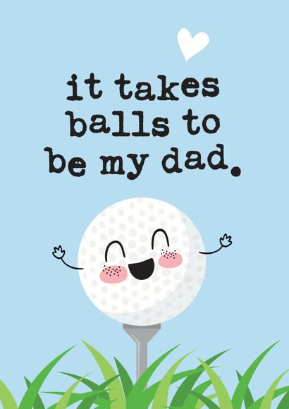 Golf Fathers Day Card, Dad Birthday created by Mrs Best Paper Co.