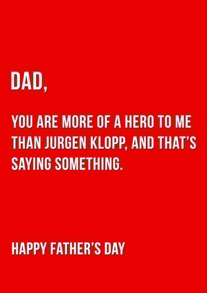 dad football Father's Day Card 33528 created by Offside Cards