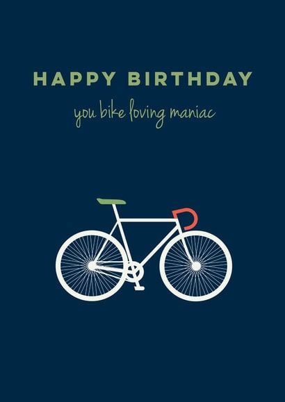 bike you Birthday Card 8505 created by Rudi & Co.