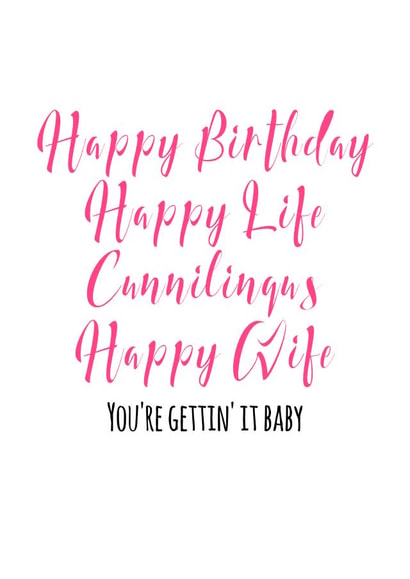 happy life Birthday Card 33102 created by Flamingo Lingo by Jenny