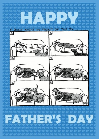 humour funny Father's Day Card 1905 created by Off The Leash Cartoons by Rupert Fawcett