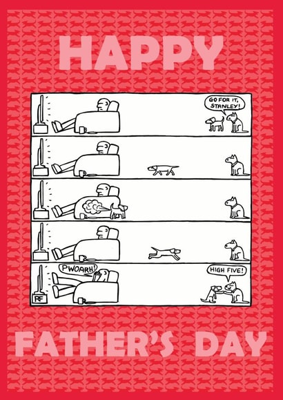 humour funny Father's Day Card 1907 created by Off The Leash Cartoons by Rupert Fawcett