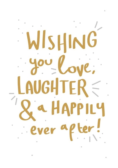 wedding happily Engagement & Marriage Card 33003 created by Print is the New Black