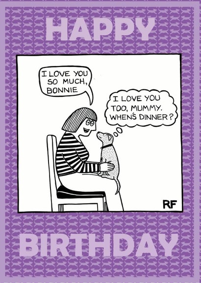 funny humour Birthday Card 1916 created by Off The Leash Cartoons by Rupert Fawcett