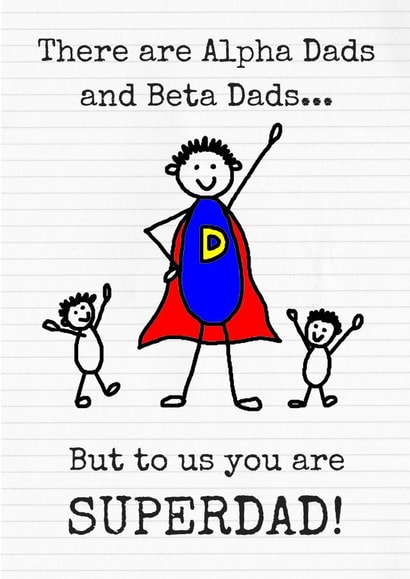 dad father Father's Day Card 36369 created by Beta Mummy