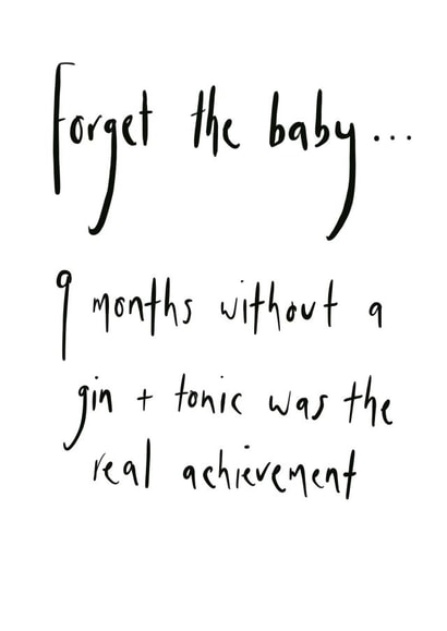 forget baby New Baby Card 8813 created by The Cardiologist