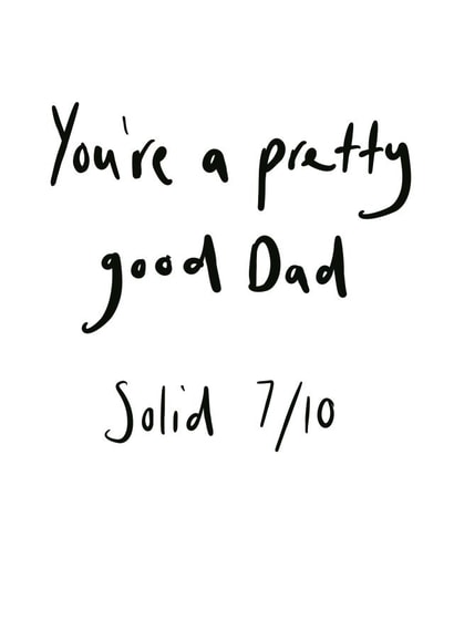 good solid Father's Day Card 31266 created by The Cardiologist