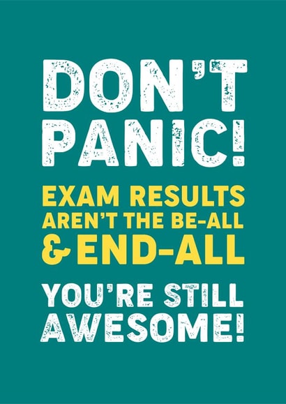 don't panic Good Luck Card 9641 created by Shutterjunkie