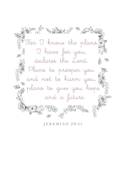 bible quote Thinking of you Card 12338 created by Philippa H