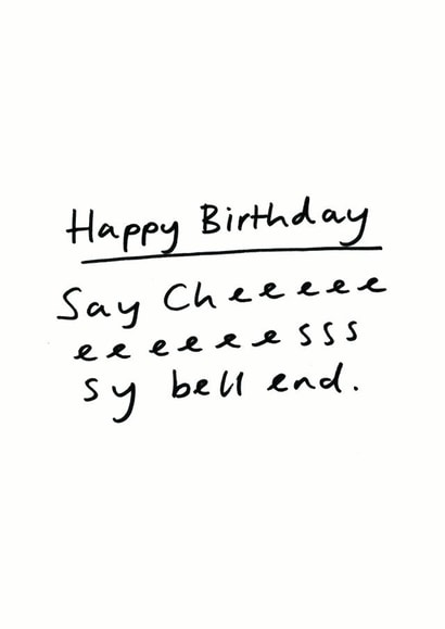 cheesy bell Birthday Card 9535 created by Cardinky