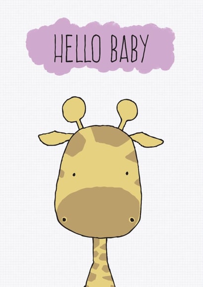 hello baby Birthday Card 13900 created by Elki Shaw