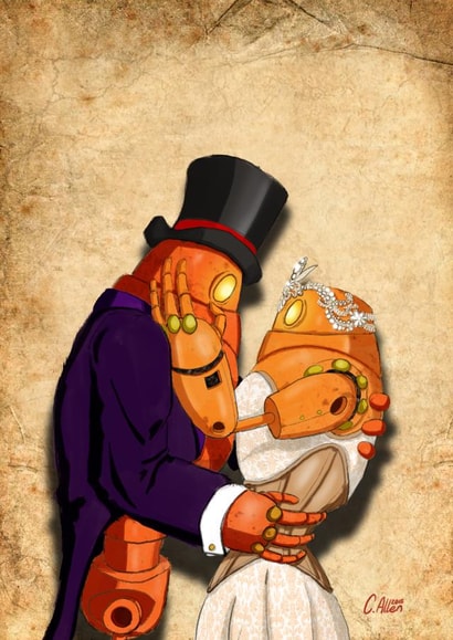 steampunk dieselpunk Card 34119 created by Curtis Allen