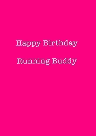 happy birthday Birthday Card 13449 created by Running Cards UK